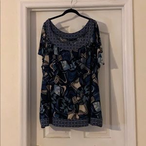 Women’s plus size 30 / 32 dress top. W/stretch